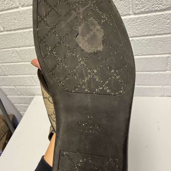 Gucci Men's Brown and Green Sandals - Picture 11 of 12